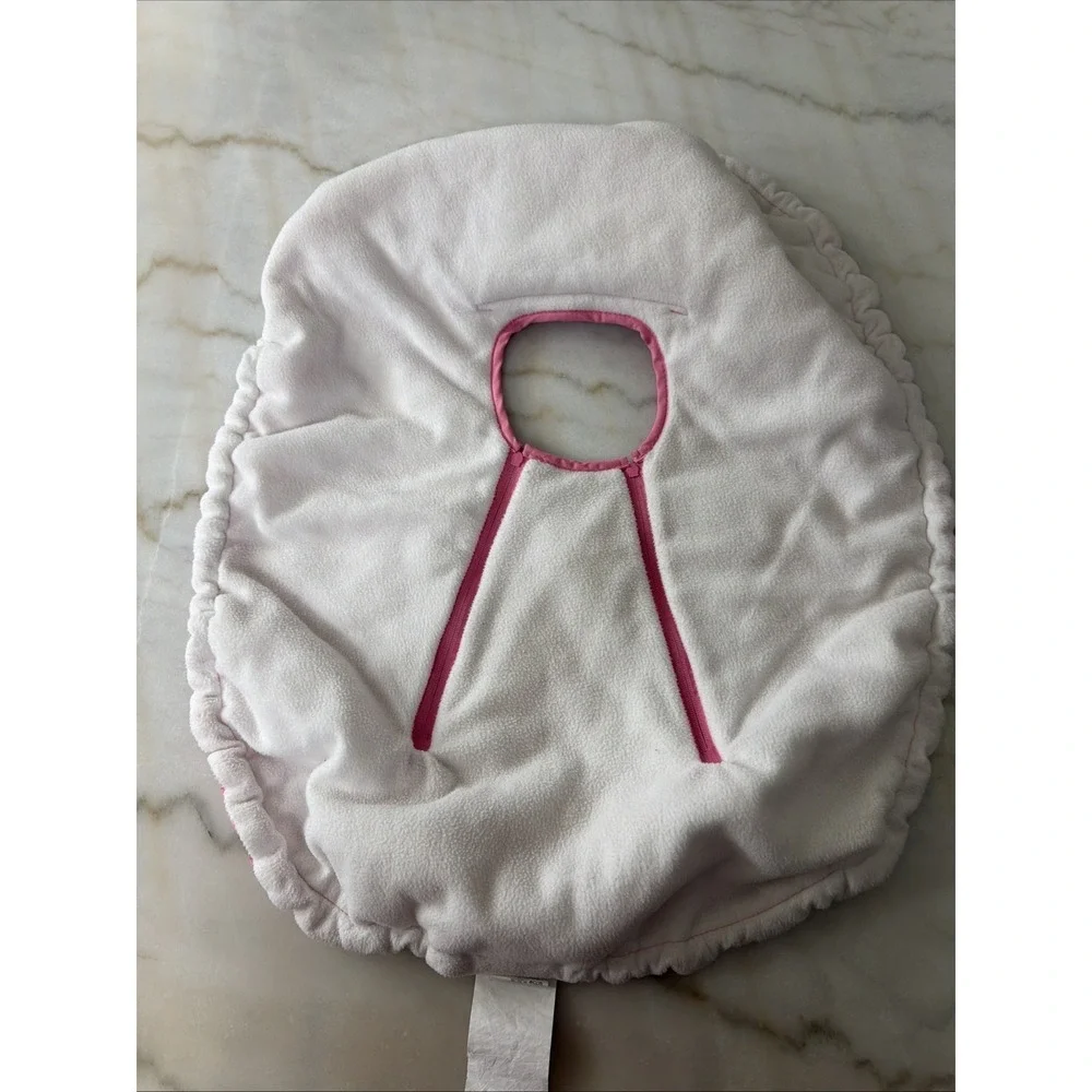 Cozy Cover Infant Pink Carseat Canopy SeatCover Fleece Lined‎